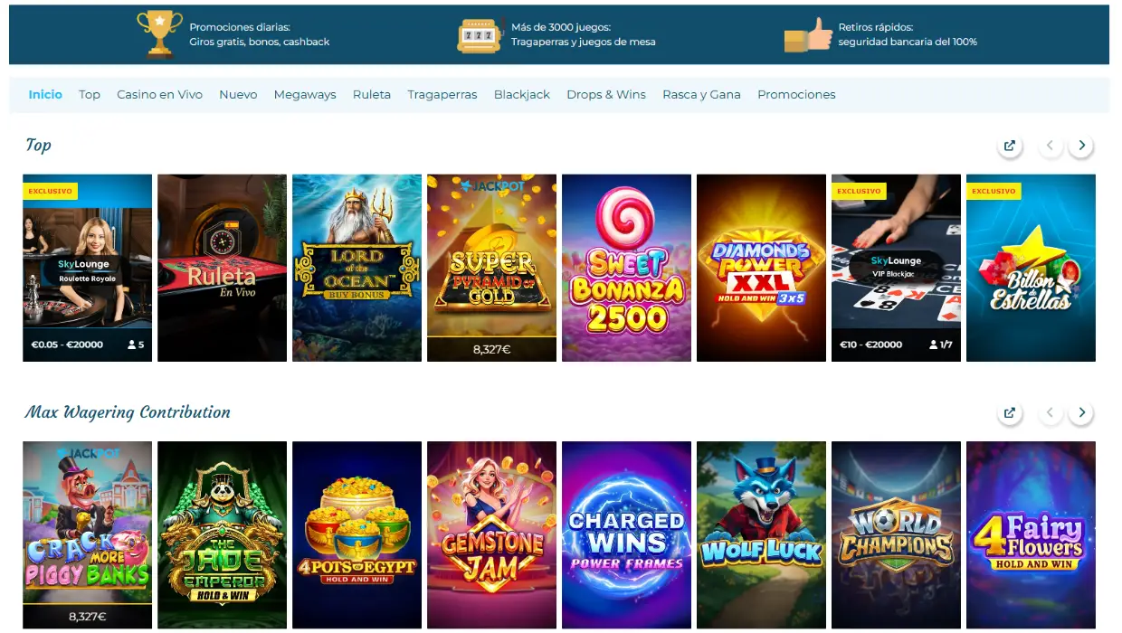 Casino Estrella Página principal